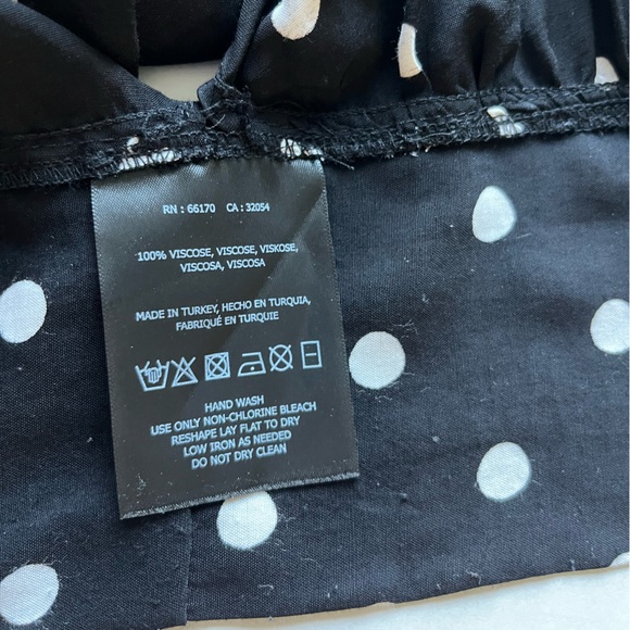 Anthropologie Maeve Canna Polka Dot Tie Waist Flutter Kimono Sleeve Blouse 6 - Picture 12 of 15